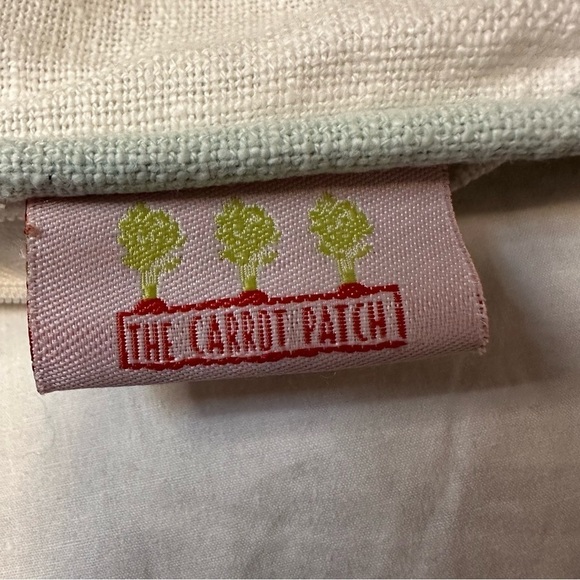 The Carrot Patch Decorative Down Pillow Hello Spring 20" x 20" Bicycle Beading - Picture 10 of 11